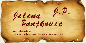 Jelena Panjković vizit kartica
